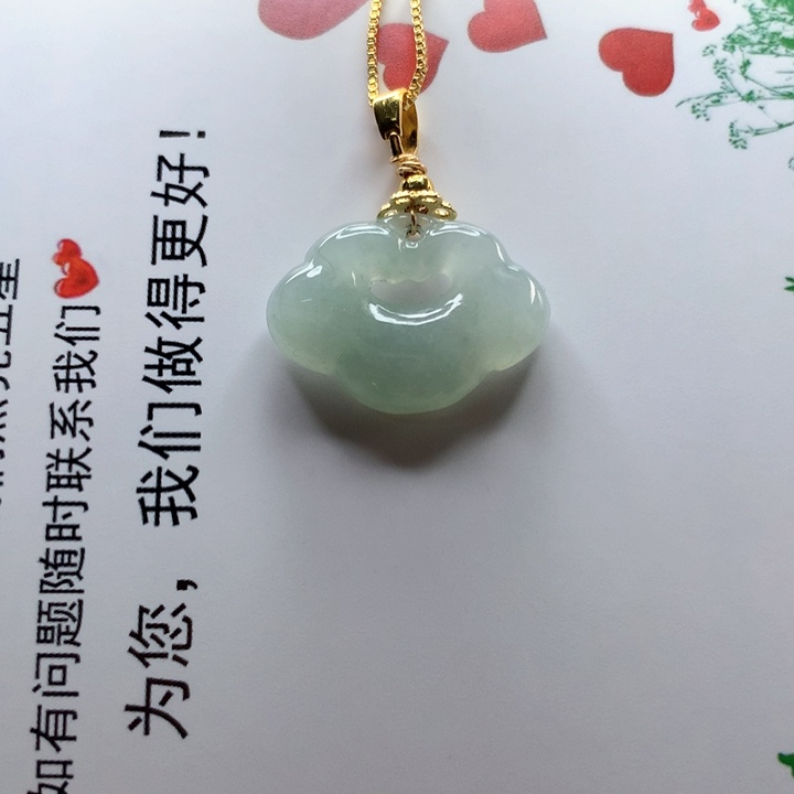 【闪购商品】翡翠颈饰银S925镶嵌挂件