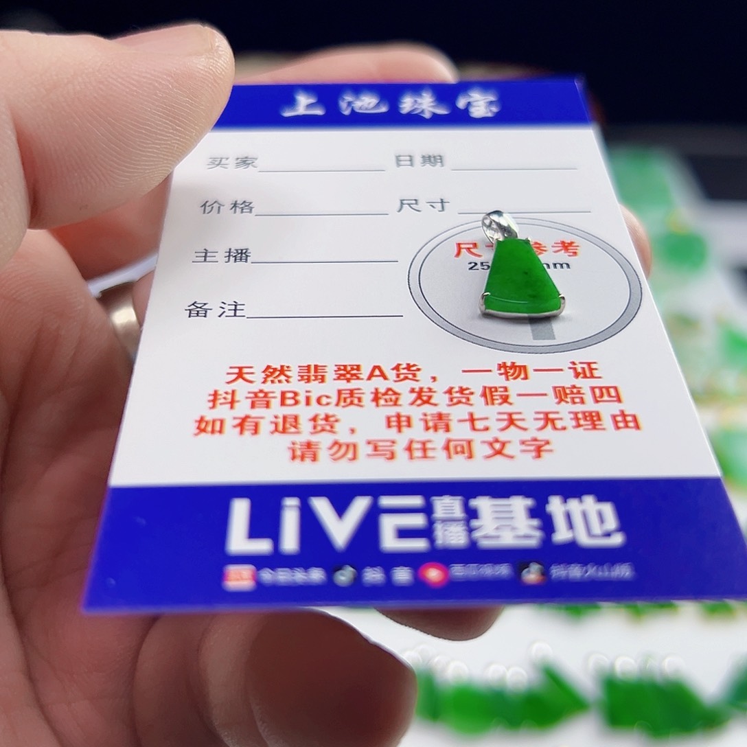 颈饰18K金镶嵌翡翠翡翠