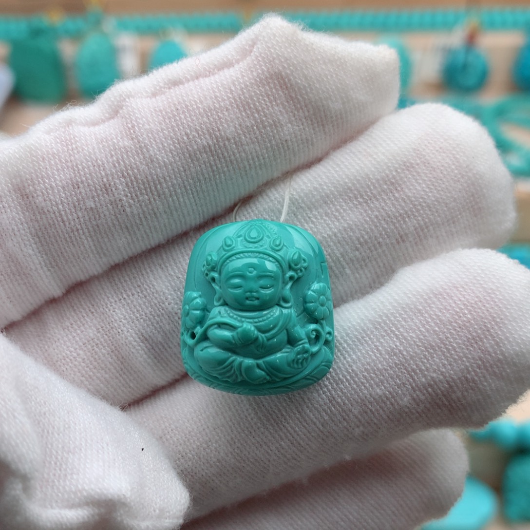 绿松石未镶嵌珠宝奇石19mm