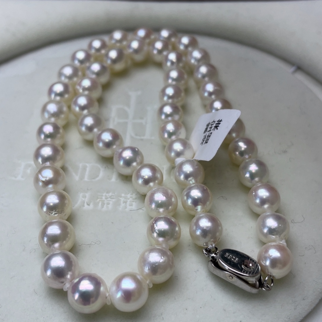 银S925镶嵌海水珍珠颈饰