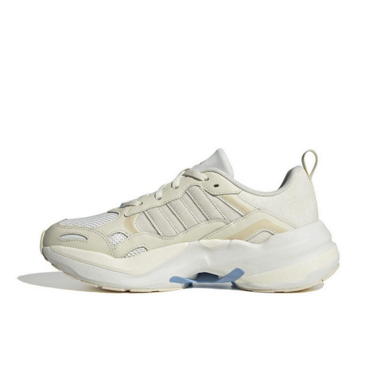 adidas Maxxcetus 厚底防滑 低帮 休闲跑步鞋 女款 米白色IG2029