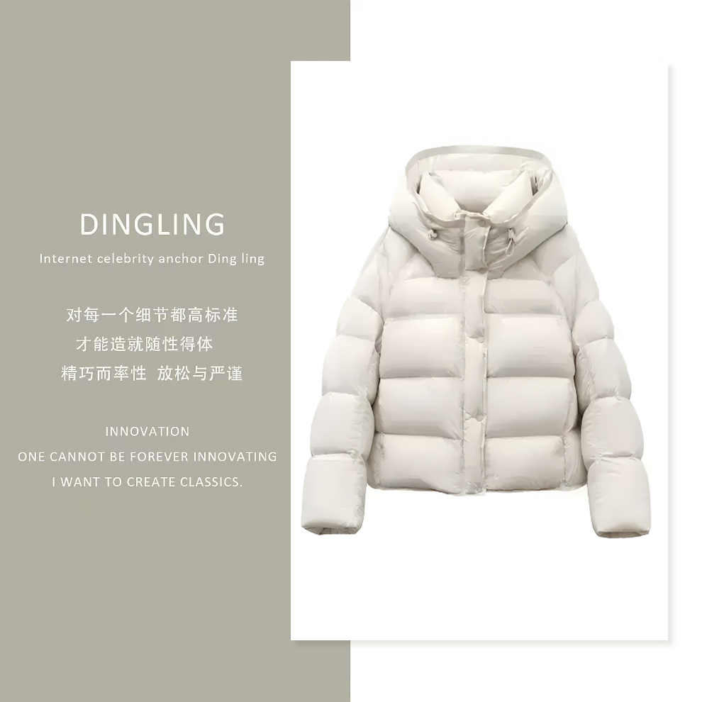 【90白鹅绒】云朵泡芙短款加厚保暖羽绒服极寒系列YY