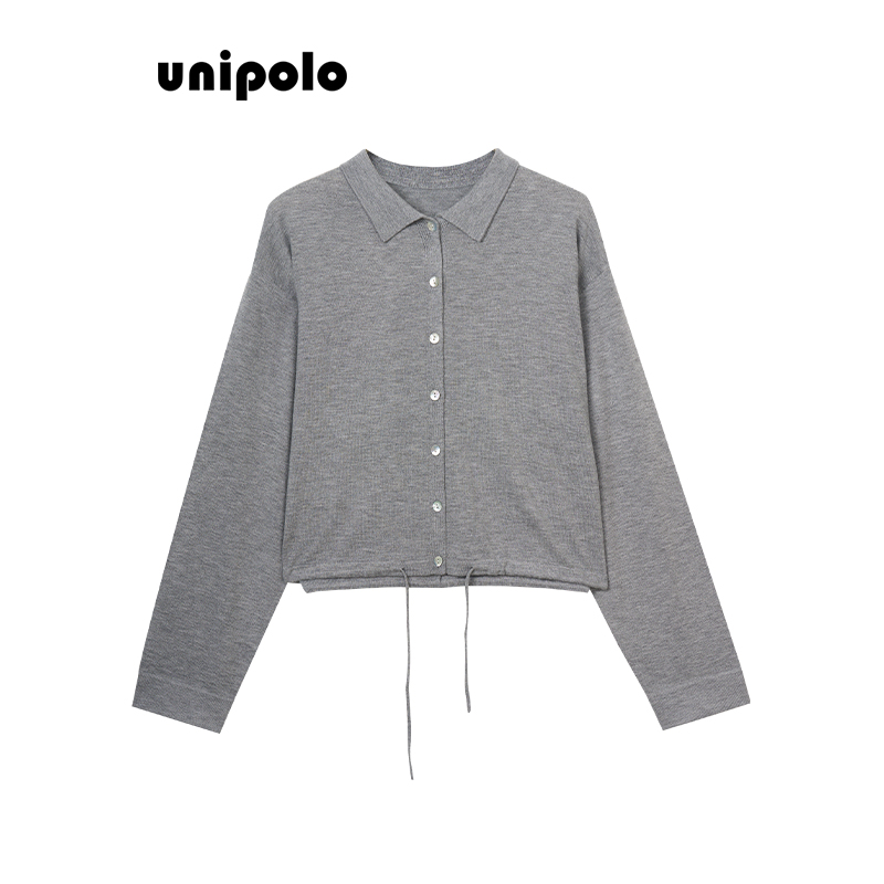 UNIPOLO（蚕丝+羊毛）（48织polo领开衫）老钱风松弛气质感十足