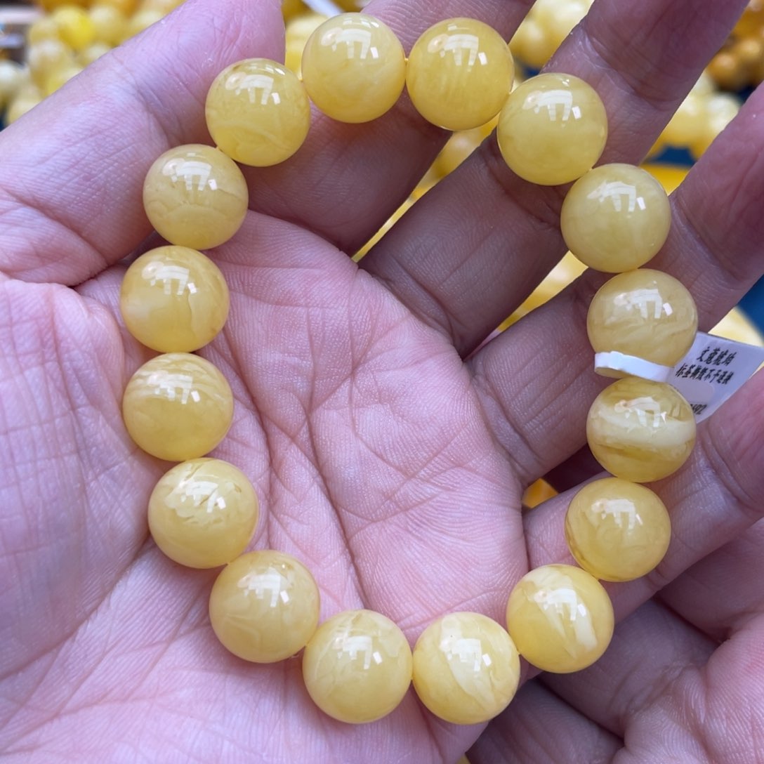 琥珀裸石未镶嵌琥珀蜜蜡12m m