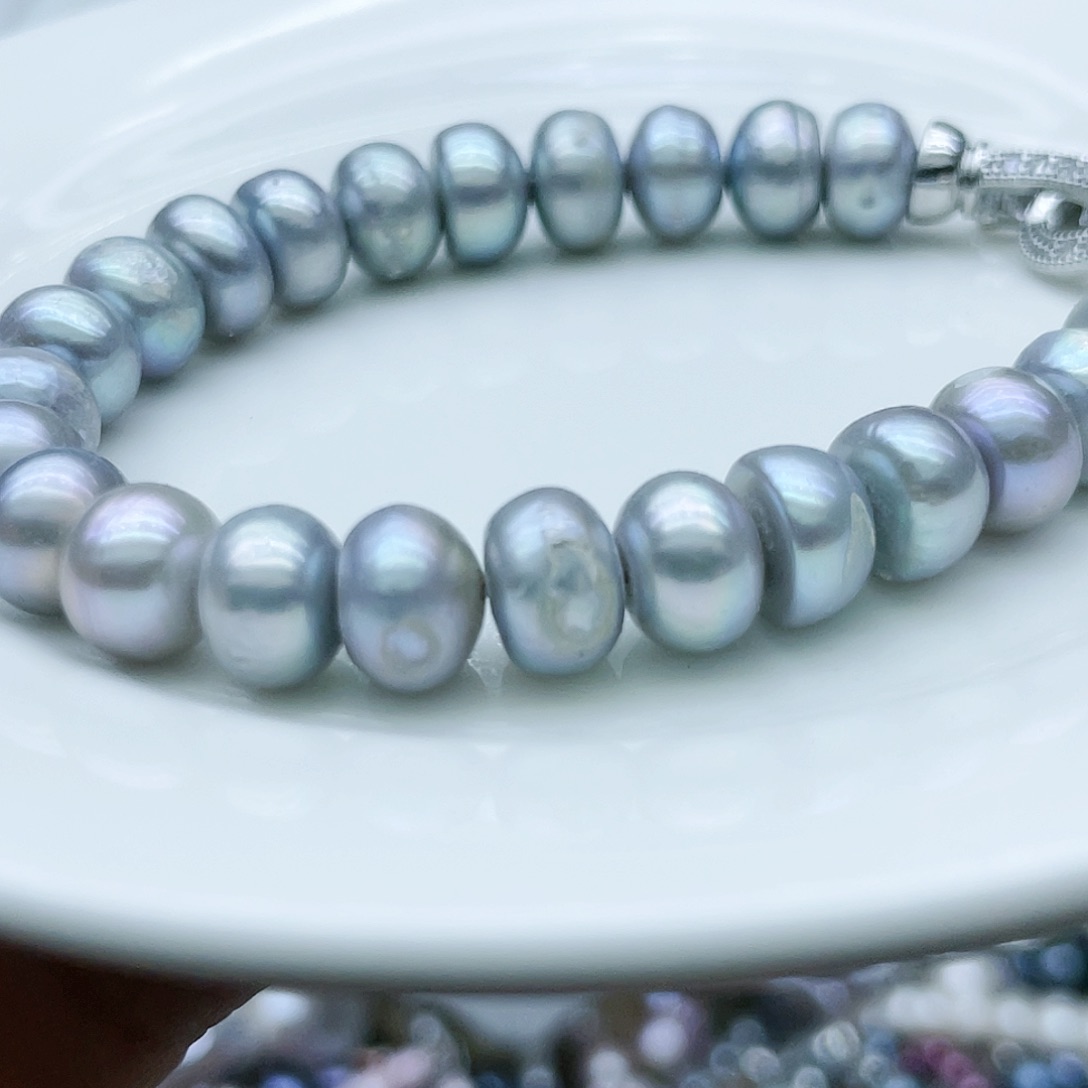 淡水珍珠颈饰钛钢