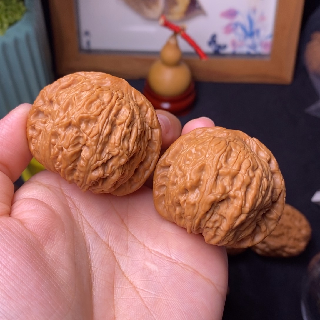 文玩核桃把件*️*44泥鳅背