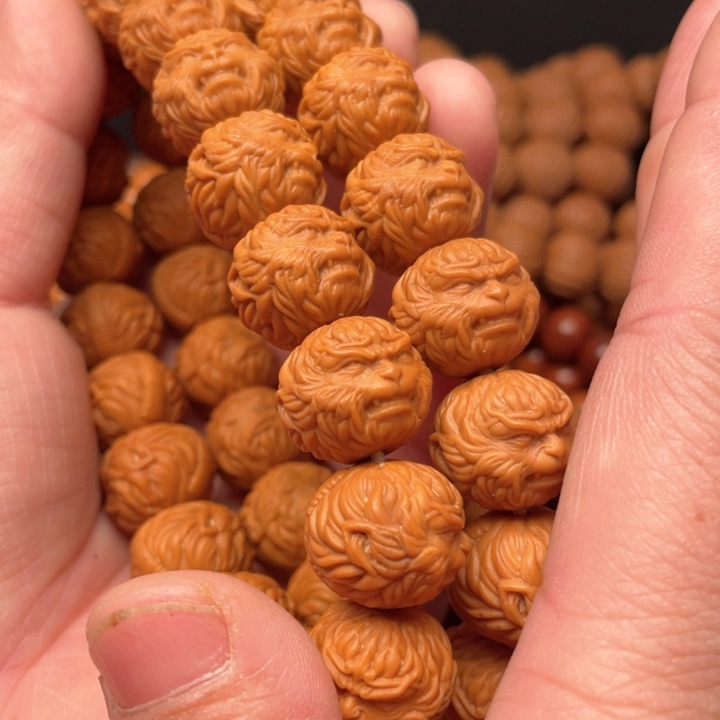 猴头核桃手串浮*黑