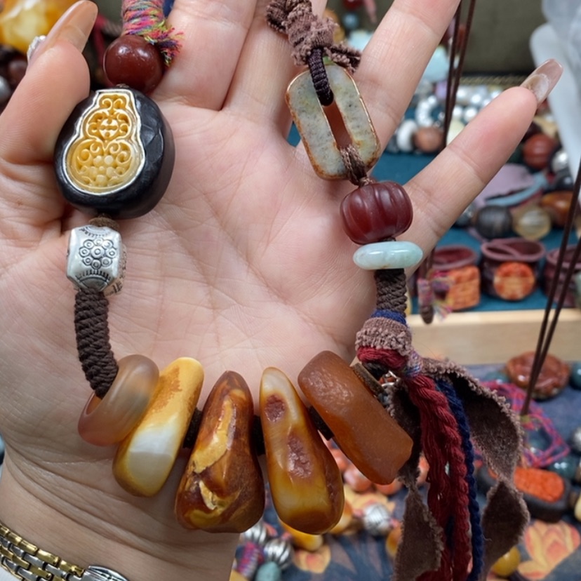 【闪购商品】蜜蜡颈饰未镶嵌项链