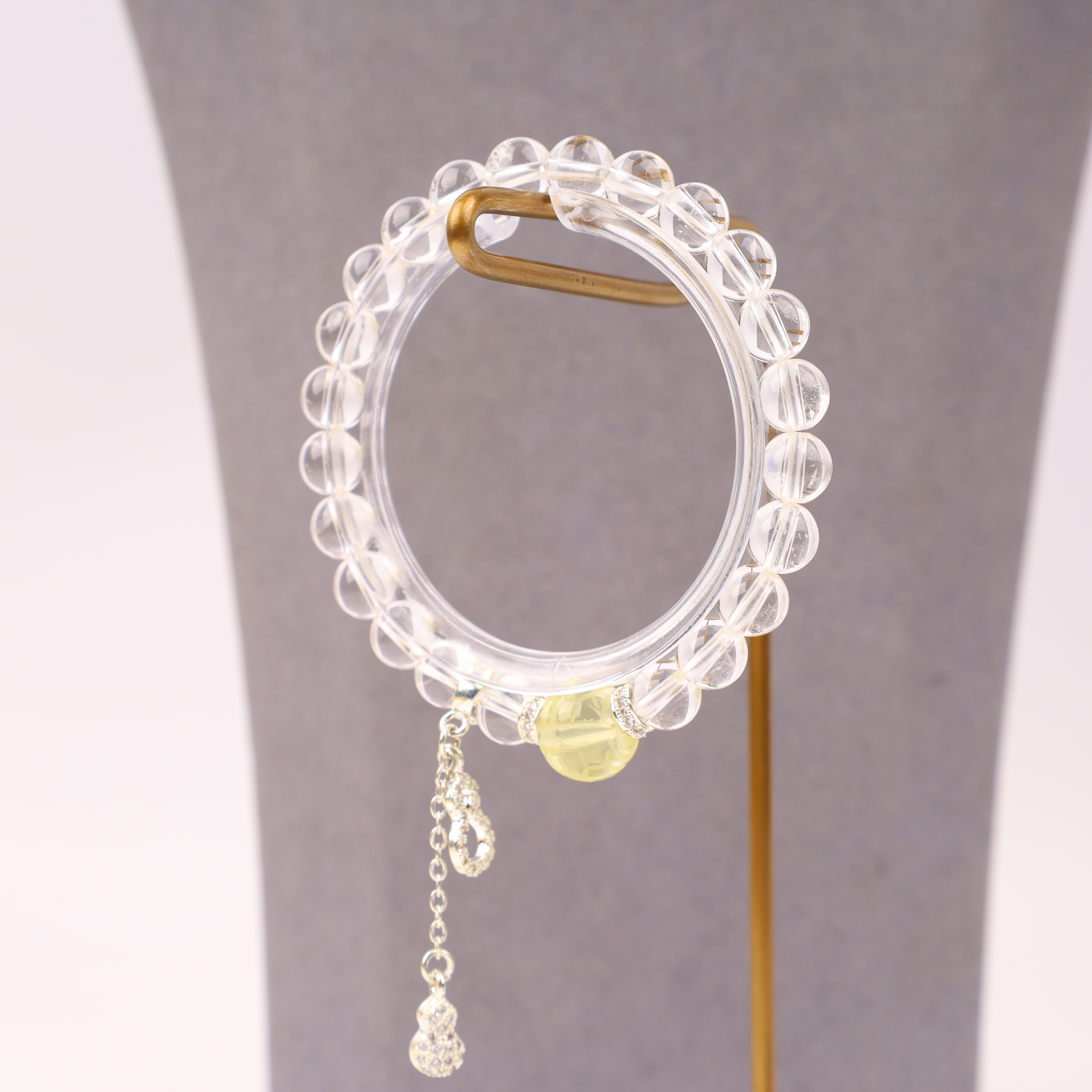 【心如珠宝赐福】富甲一方 白水晶手串 JY5784564978