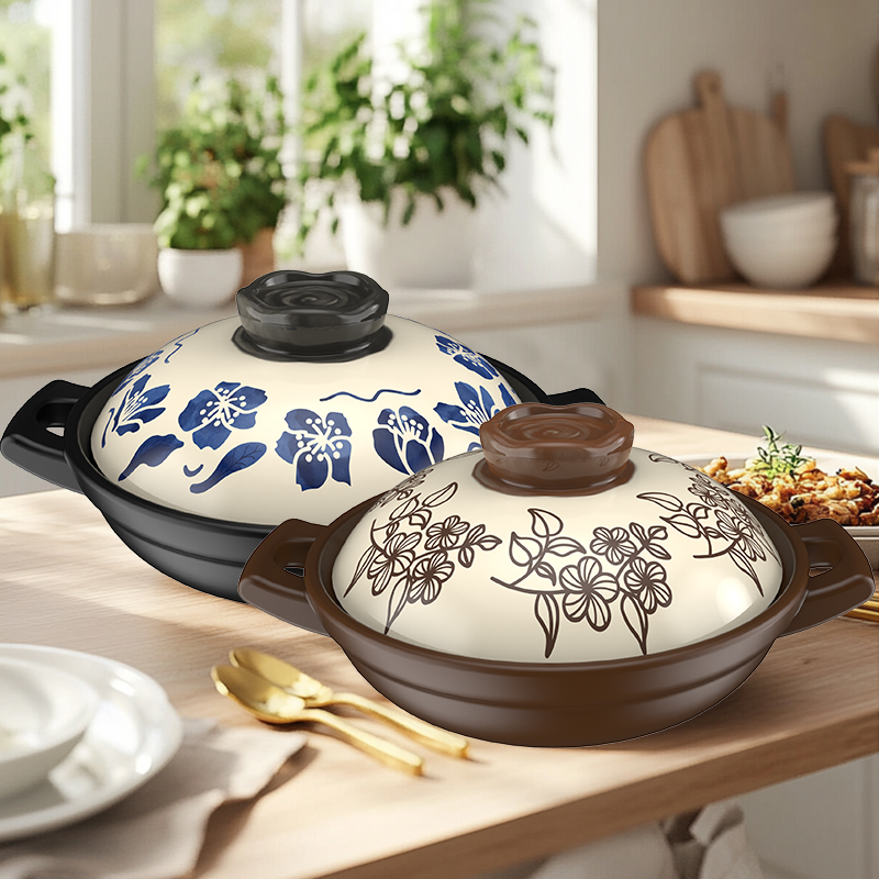 【3代手绘干烧煲】康舒砂锅干烧锅炒菜炖肉火锅煲仔啫啫煲干烧不裂