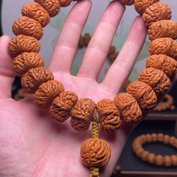 桃核手串24麒麟手持