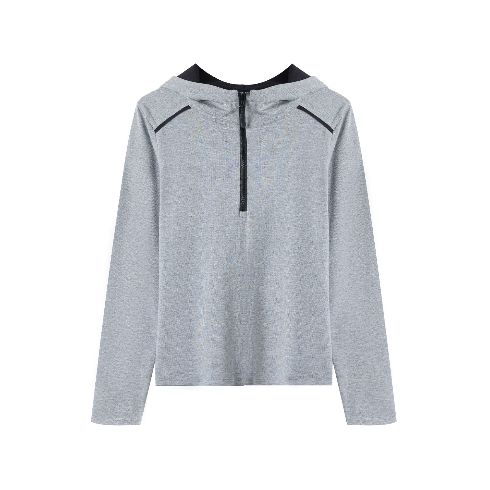 1906秋上新~半拉链连帽长袖！