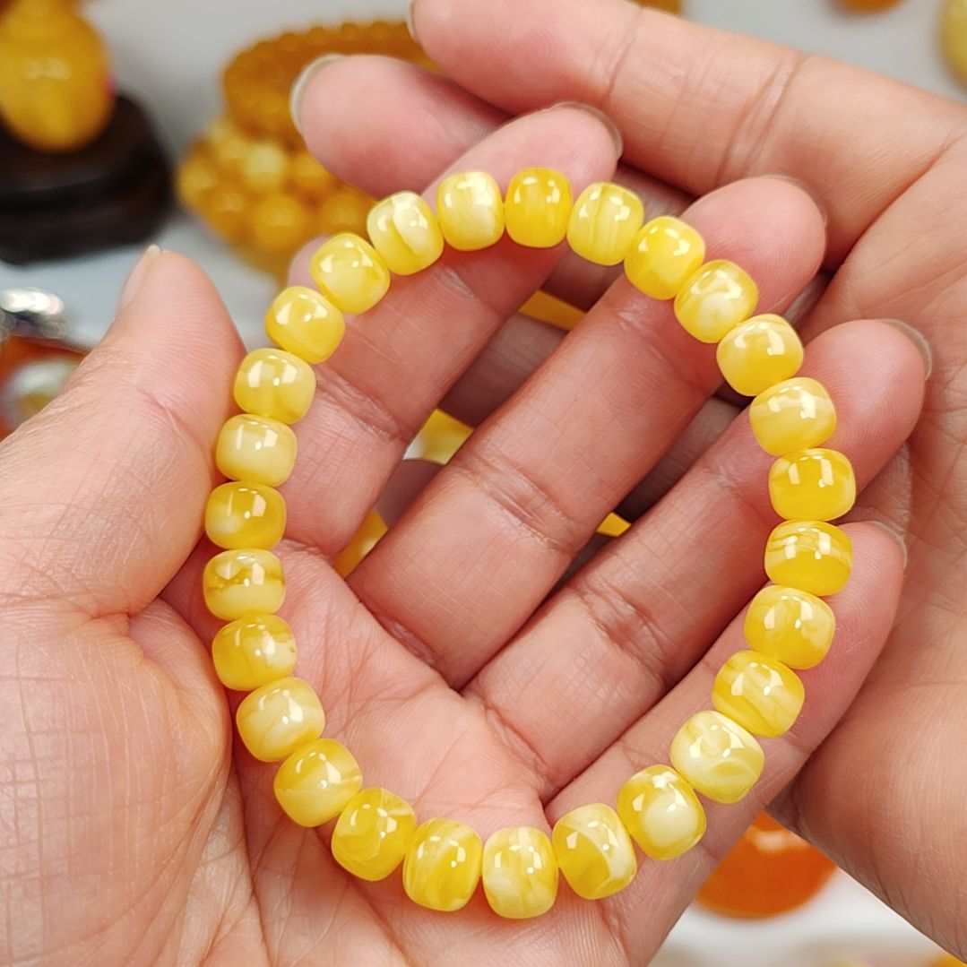蜜蜡手串未镶嵌手串8