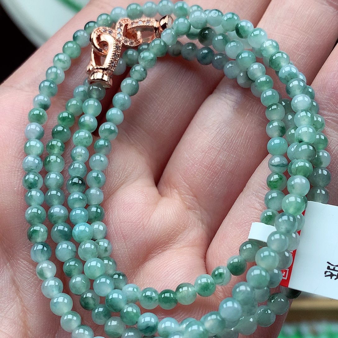 翡翠未镶嵌毛衣链翡翠