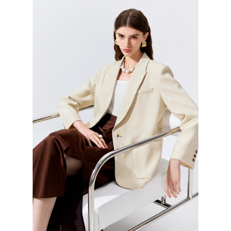 missCOCOONOVERSIZE仿羊毛西装外套0242