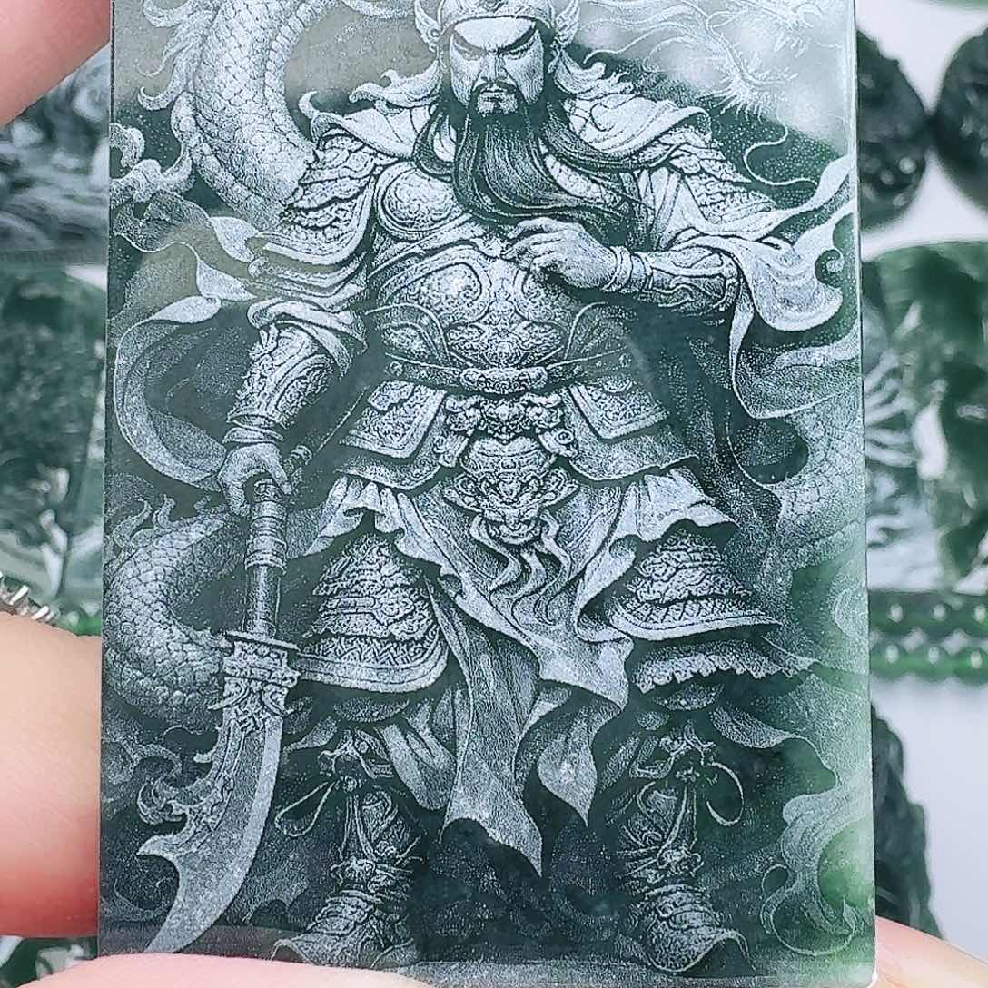 央***康翡翠未镶嵌颈饰111