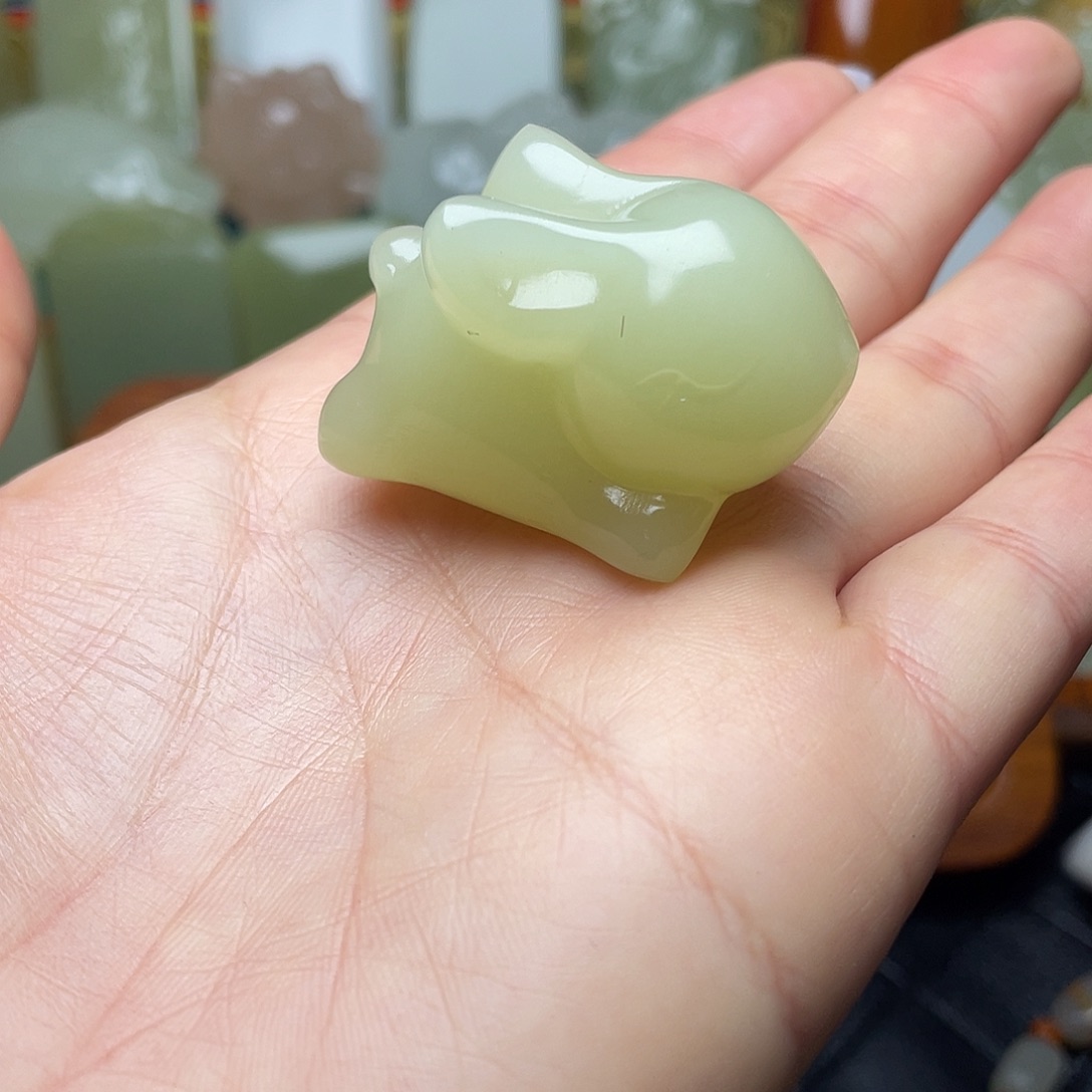 玉天然办公桌面摆件