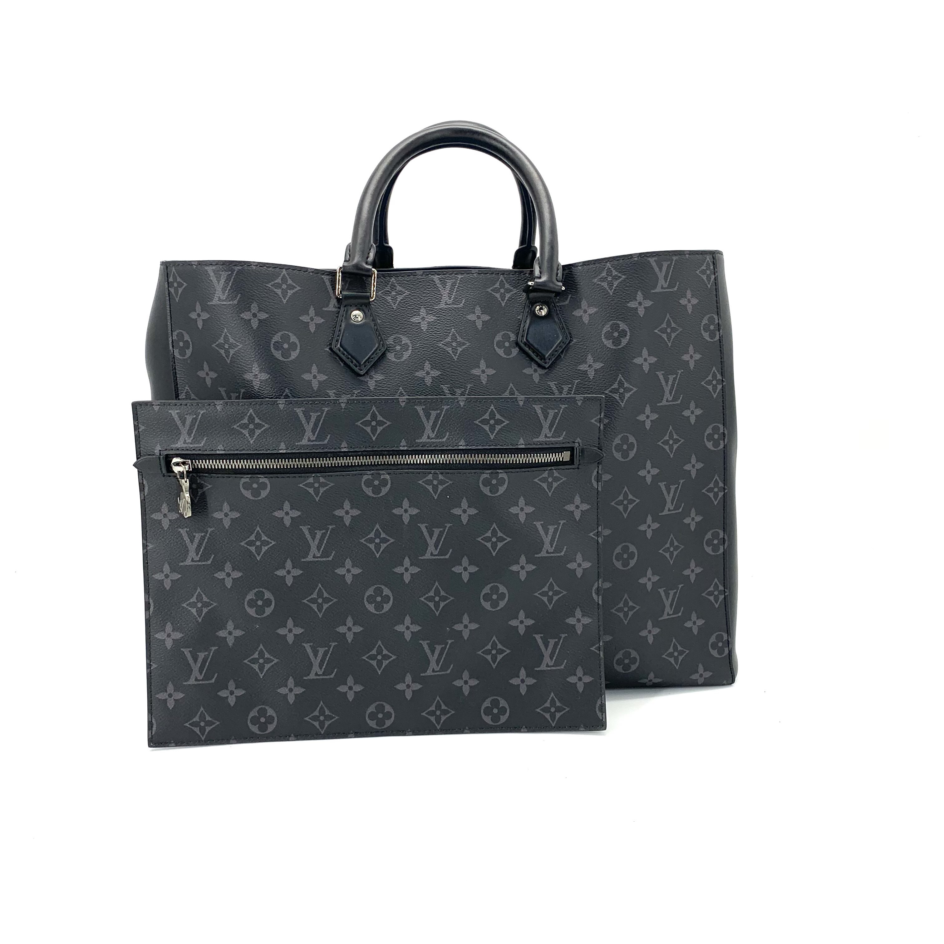 99新 LouisVuitton/路易威登 经典黑老花子母手提托特包  尺42/34