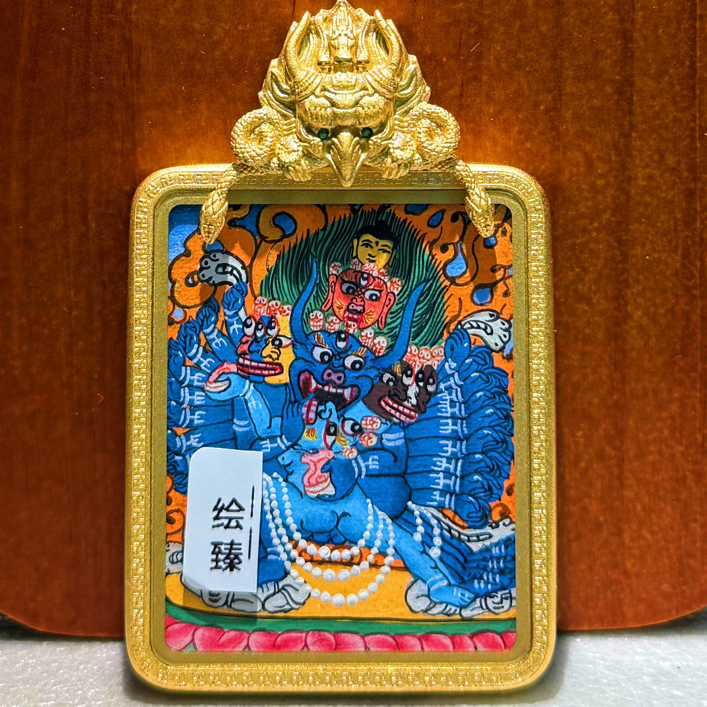 青海热贡手绘大威德