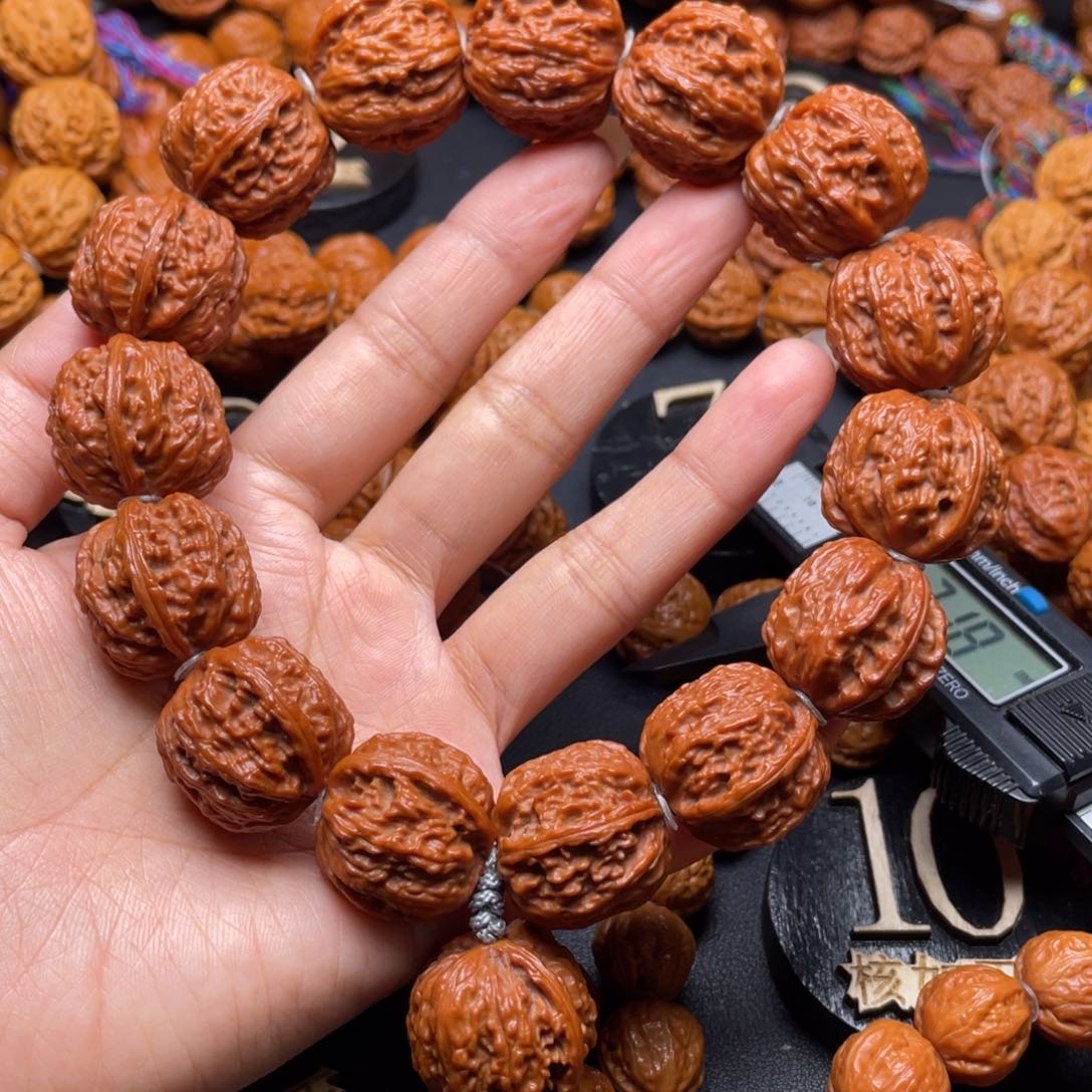 文玩核桃手串纱*加火焰纹111