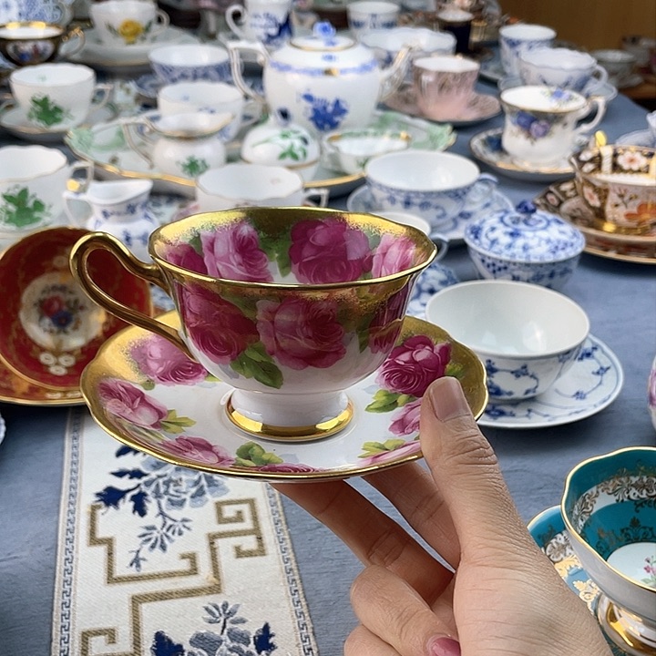 中古欧瓷瓷器小房子