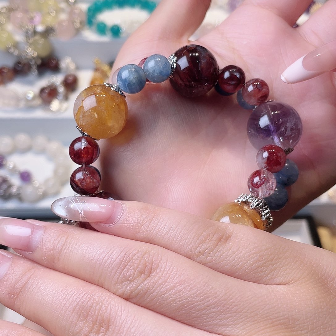 水晶手链合金P****)尺寸