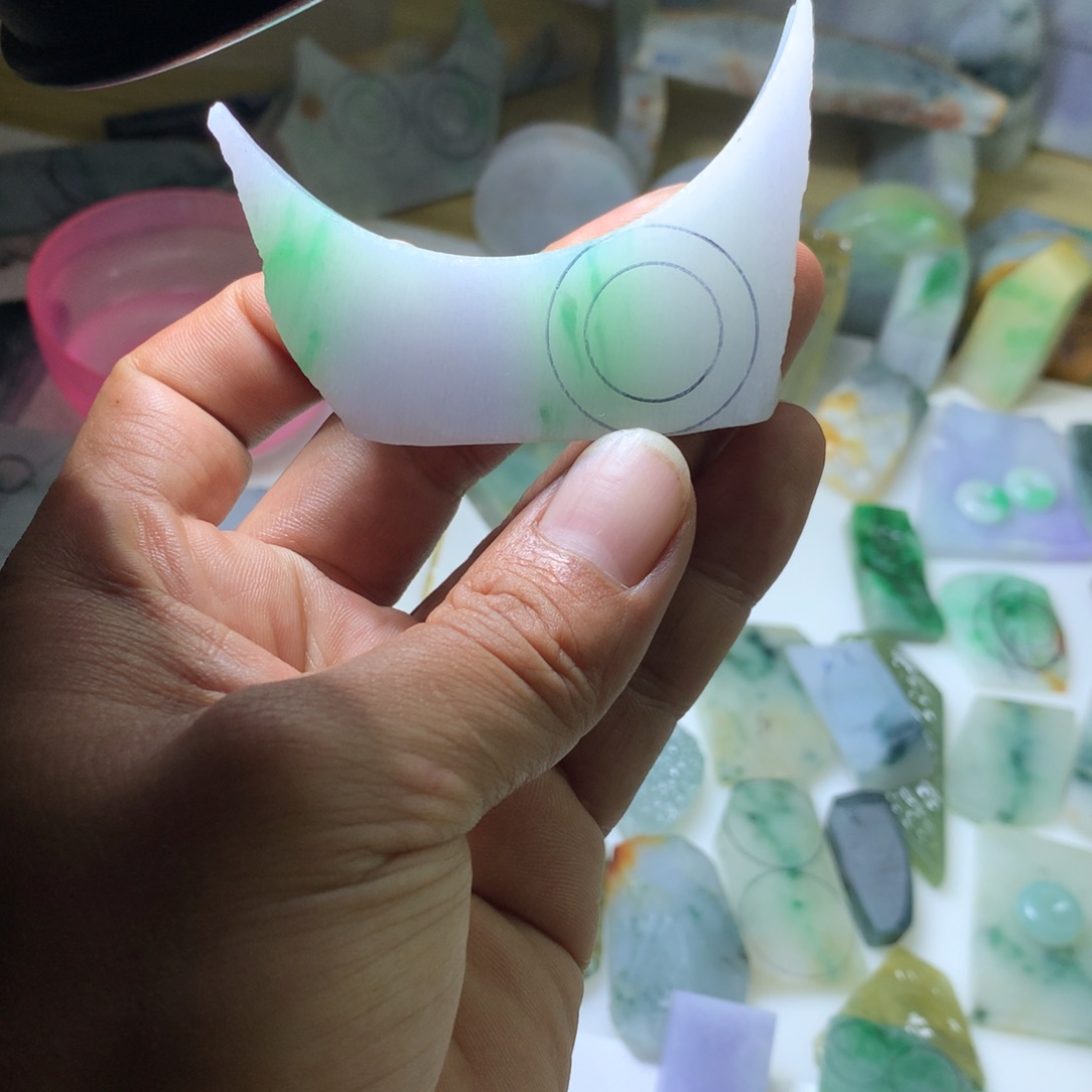 【闪购商品】定制翡翠未镶嵌涛****旧天然翡翠原石吊坠