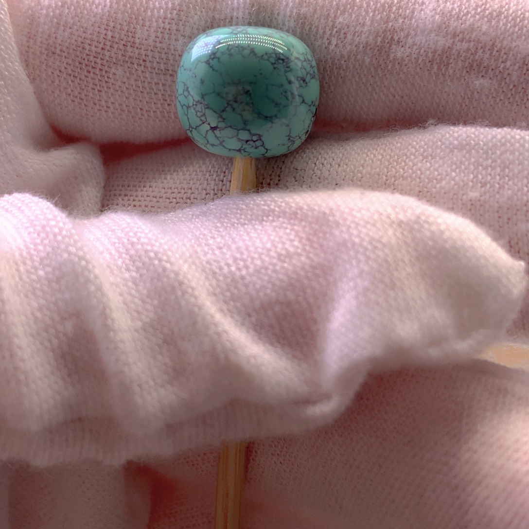 绿松石未镶嵌挂件12.3*11