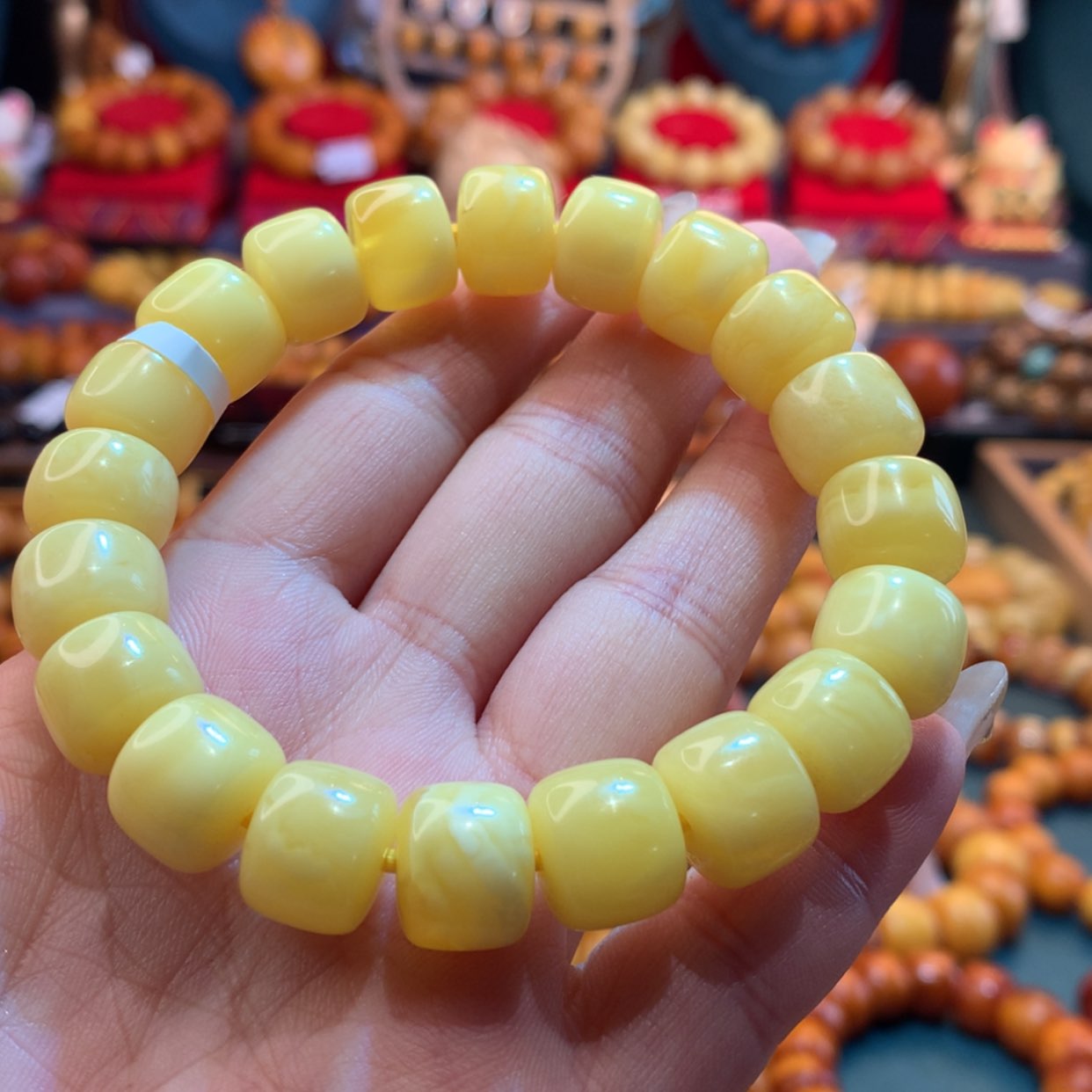 【闪购商品】蜜蜡手串未镶嵌锋**顺蜜蜡手串