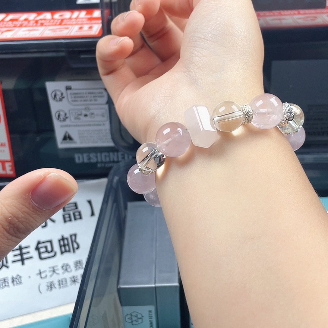 手链烟晶银S925镶嵌