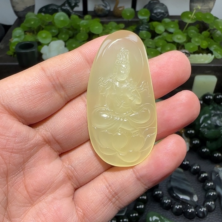 ？***和田玉未镶嵌挂件