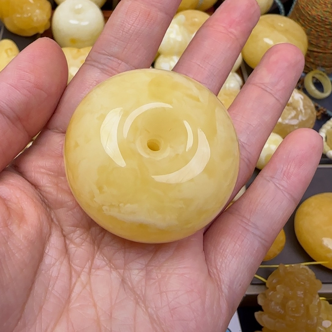 蜜蜡颈饰未镶嵌天然蜜蜡