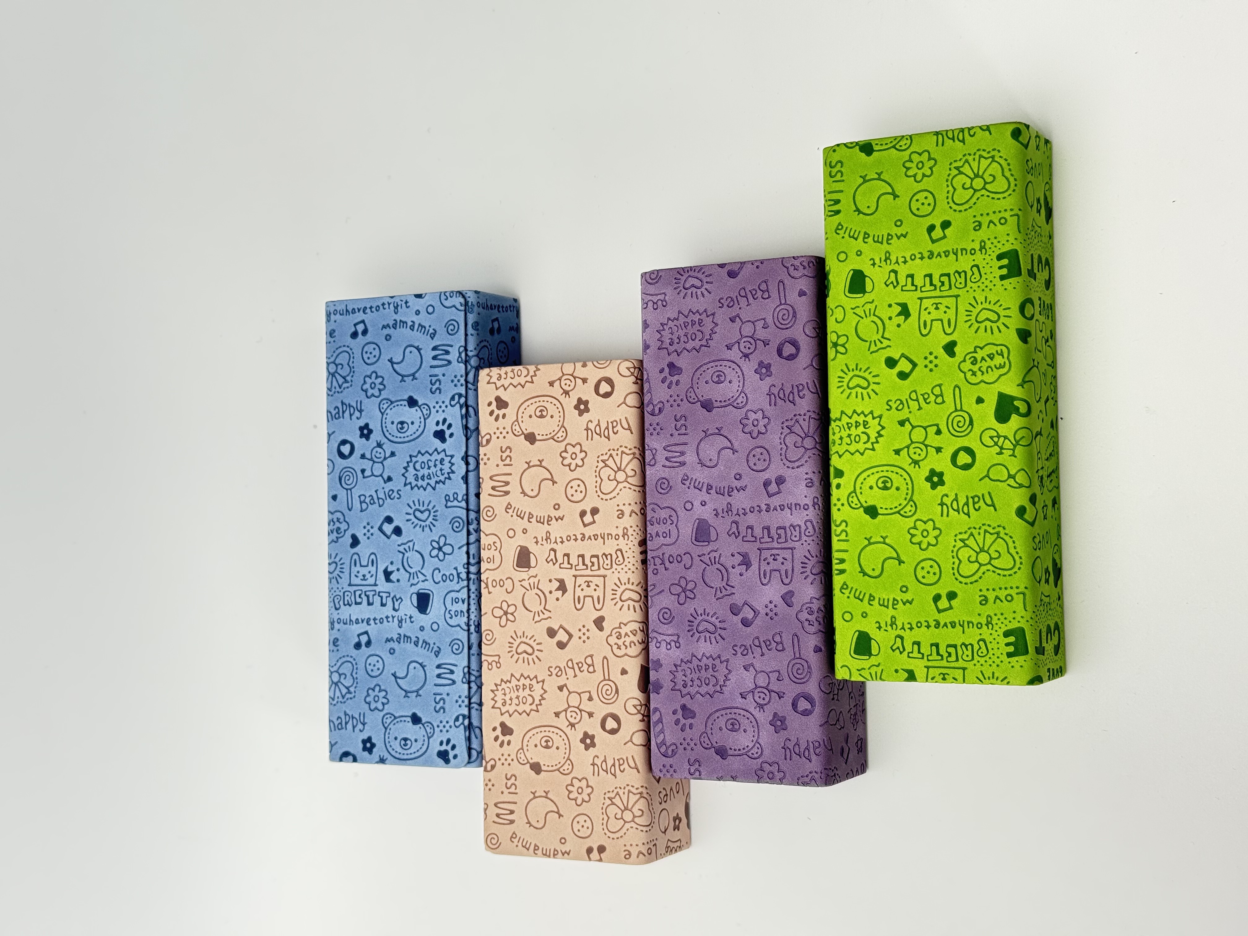 新款甜心萌爪集满版大方眼镜盒高颜值卡通男女生近视镜墨镜收纳盒