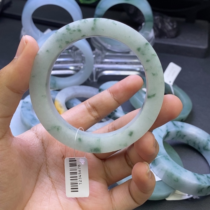 定制翡翠翡翠手镯未镶嵌57-59