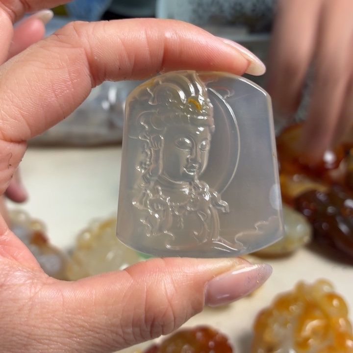 玛瑙/玉髓未镶嵌吊坠(不含链)