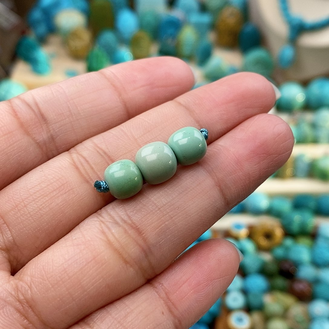 绿松石珠宝奇石未镶嵌7-7.8