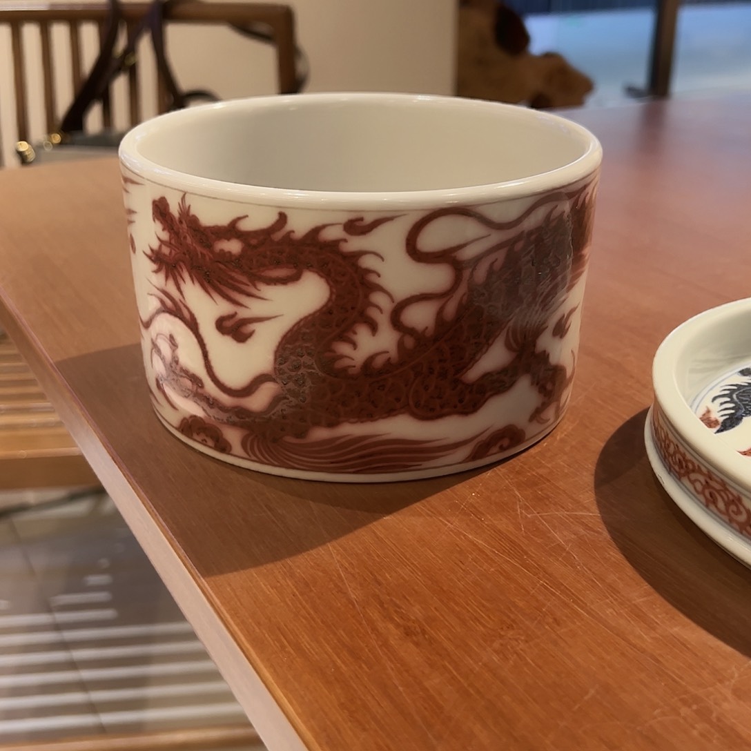 元青拙手原矿青花釉里红