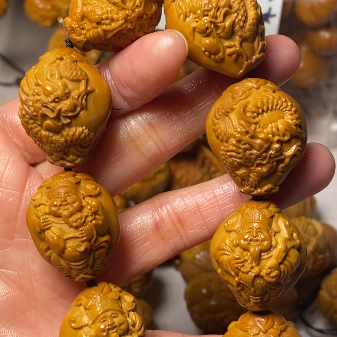 橄榄核手串/手链九龙财神2.2-2.3