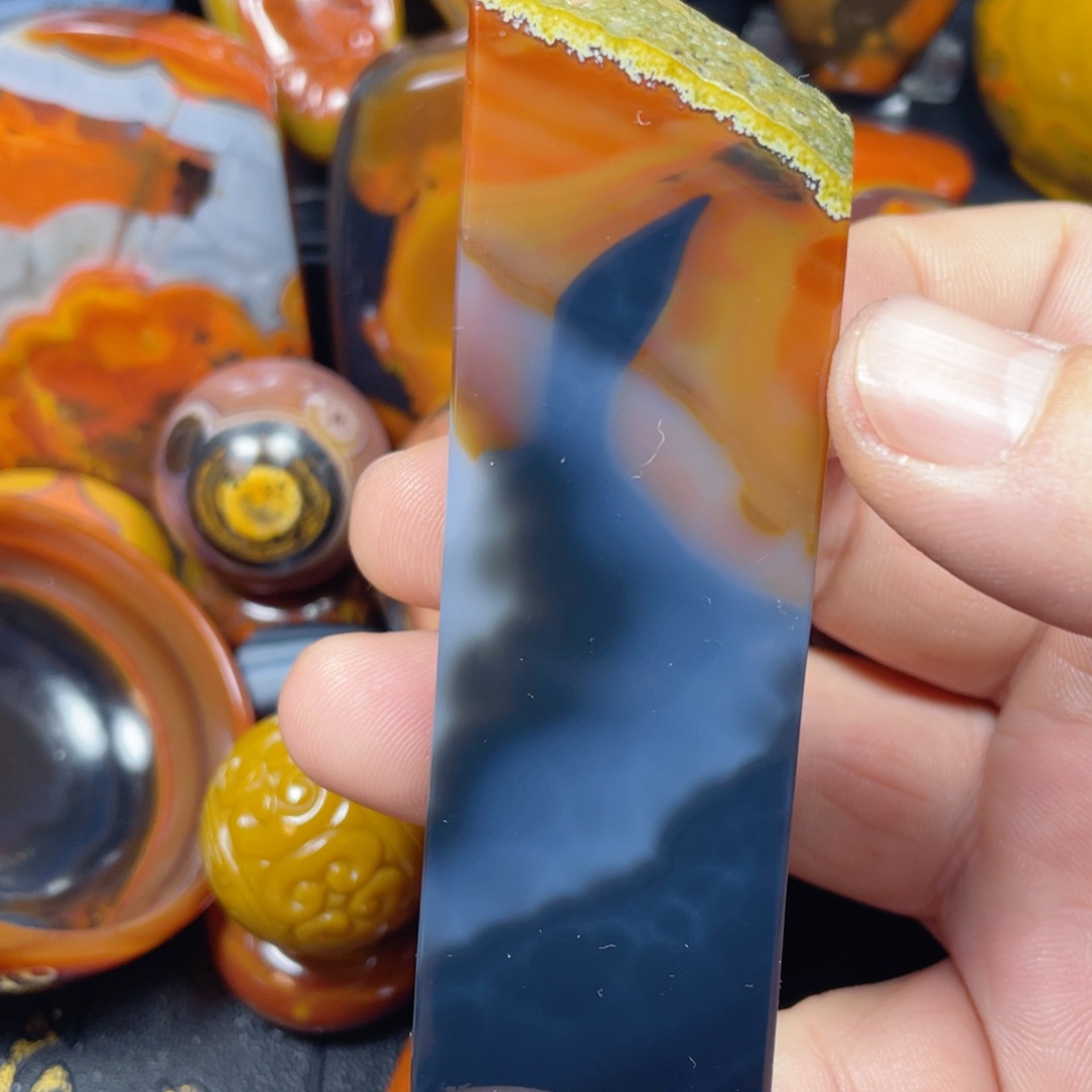 啊***对玛瑙/玉髓未镶嵌颈饰