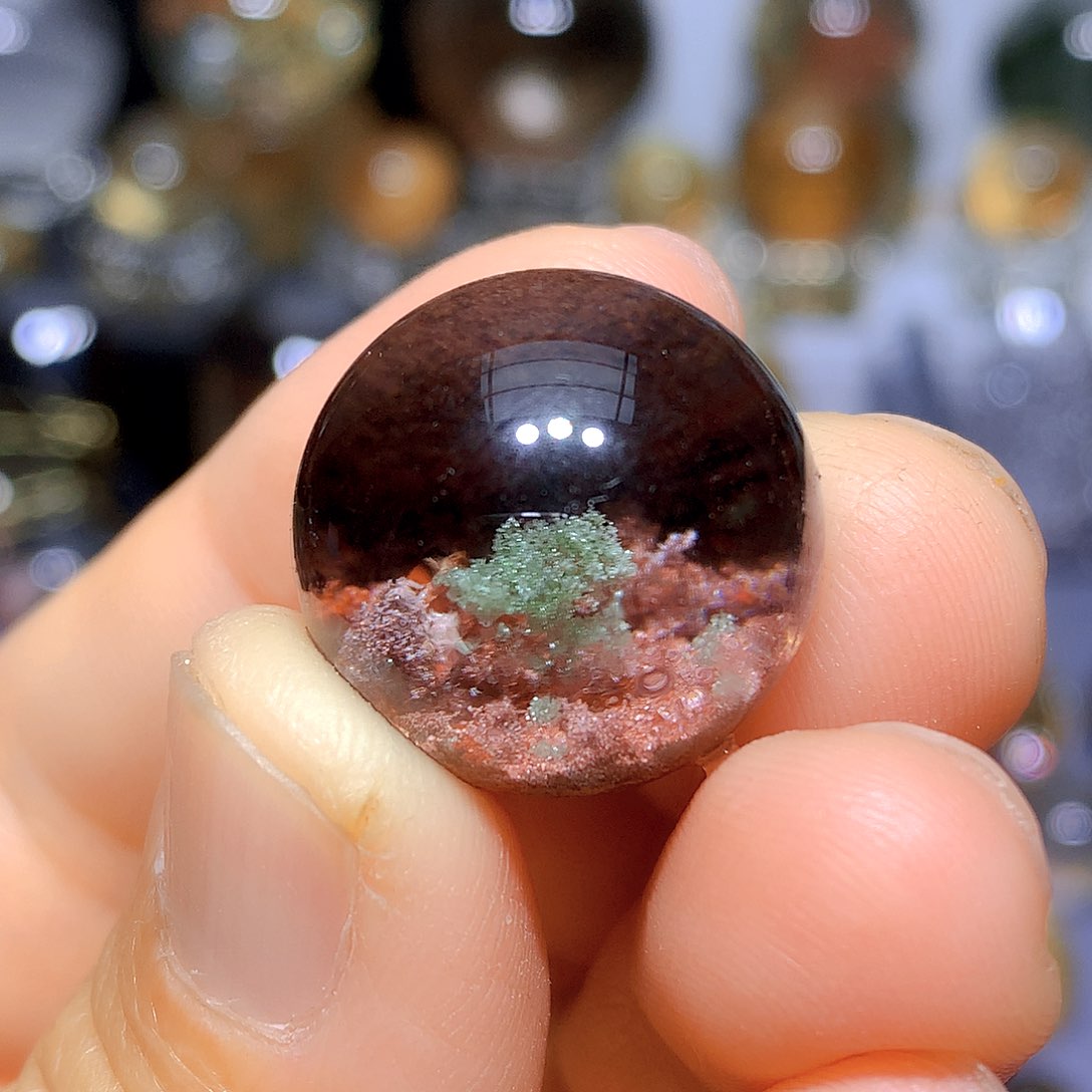 水晶吊坠银S925镶嵌天然水晶