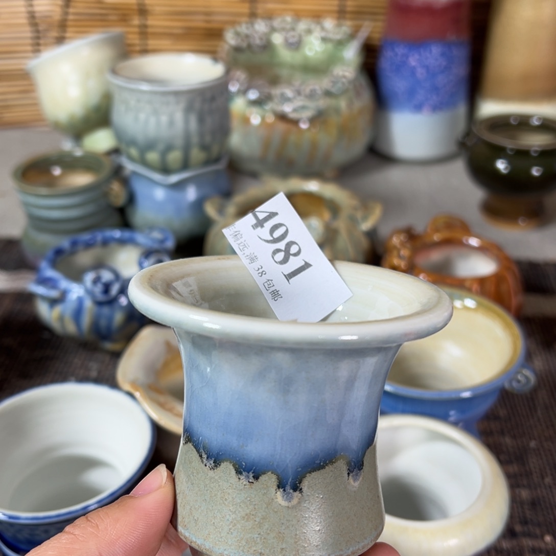 红陶景德镇手工花盆