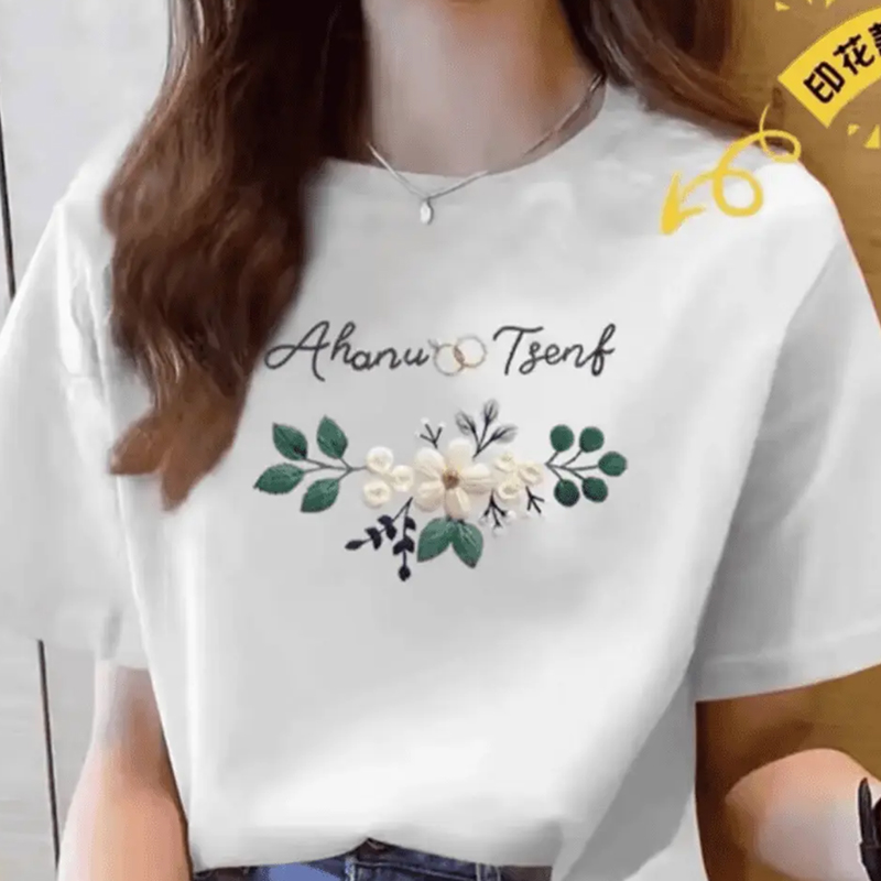 短袖新款【100％纯棉】2025纯棉潮流圆领短袖百搭男女同款情侣款多图