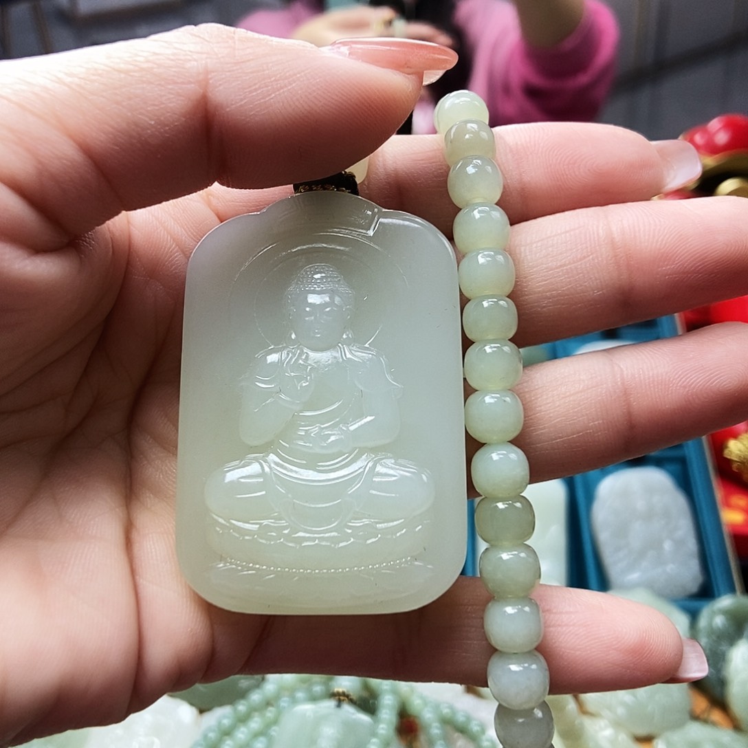 和田玉颈饰未镶嵌用****5