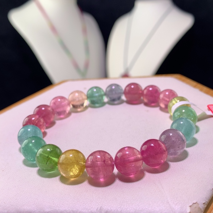 双色碧玺手链未镶嵌