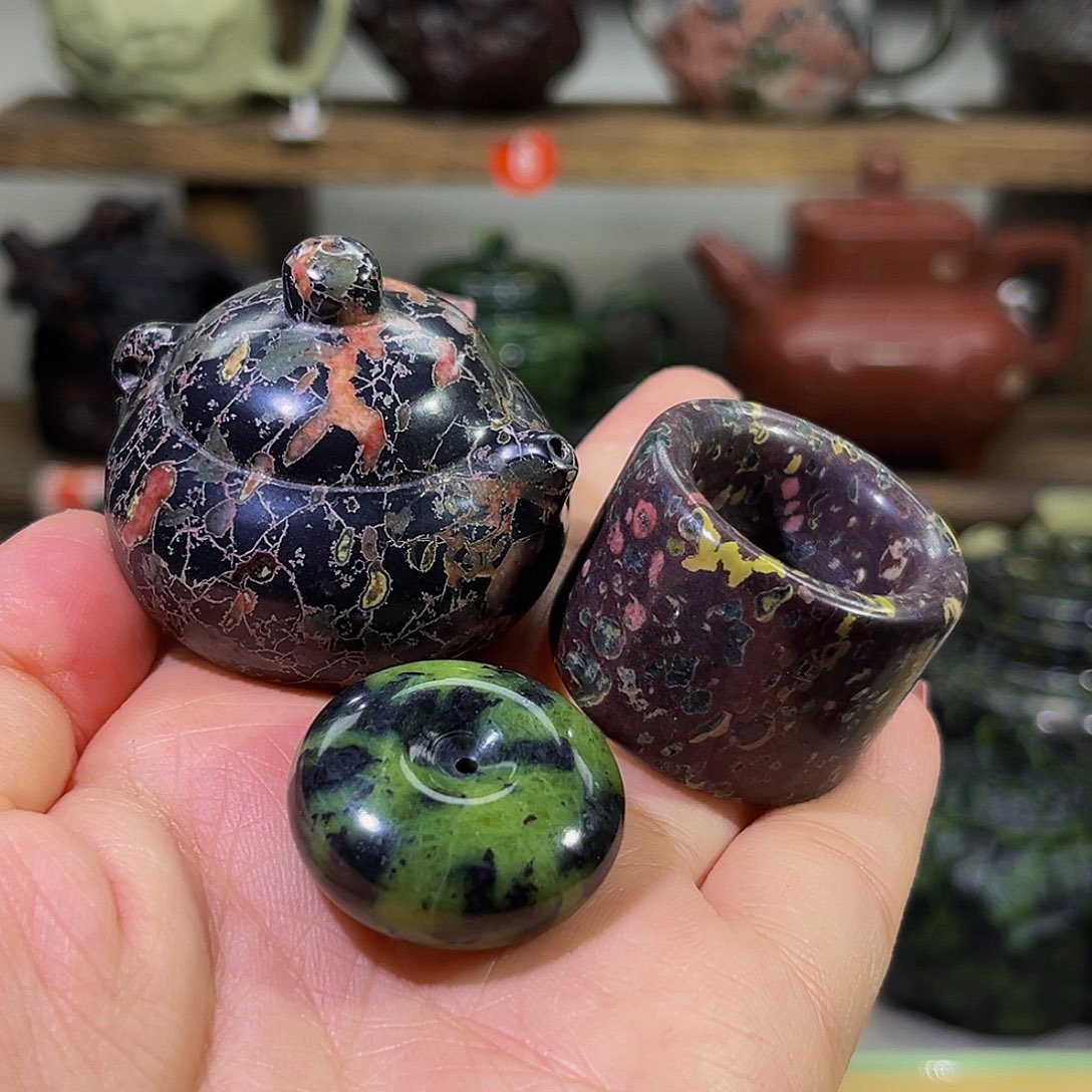 梅花玉把把壶三件套