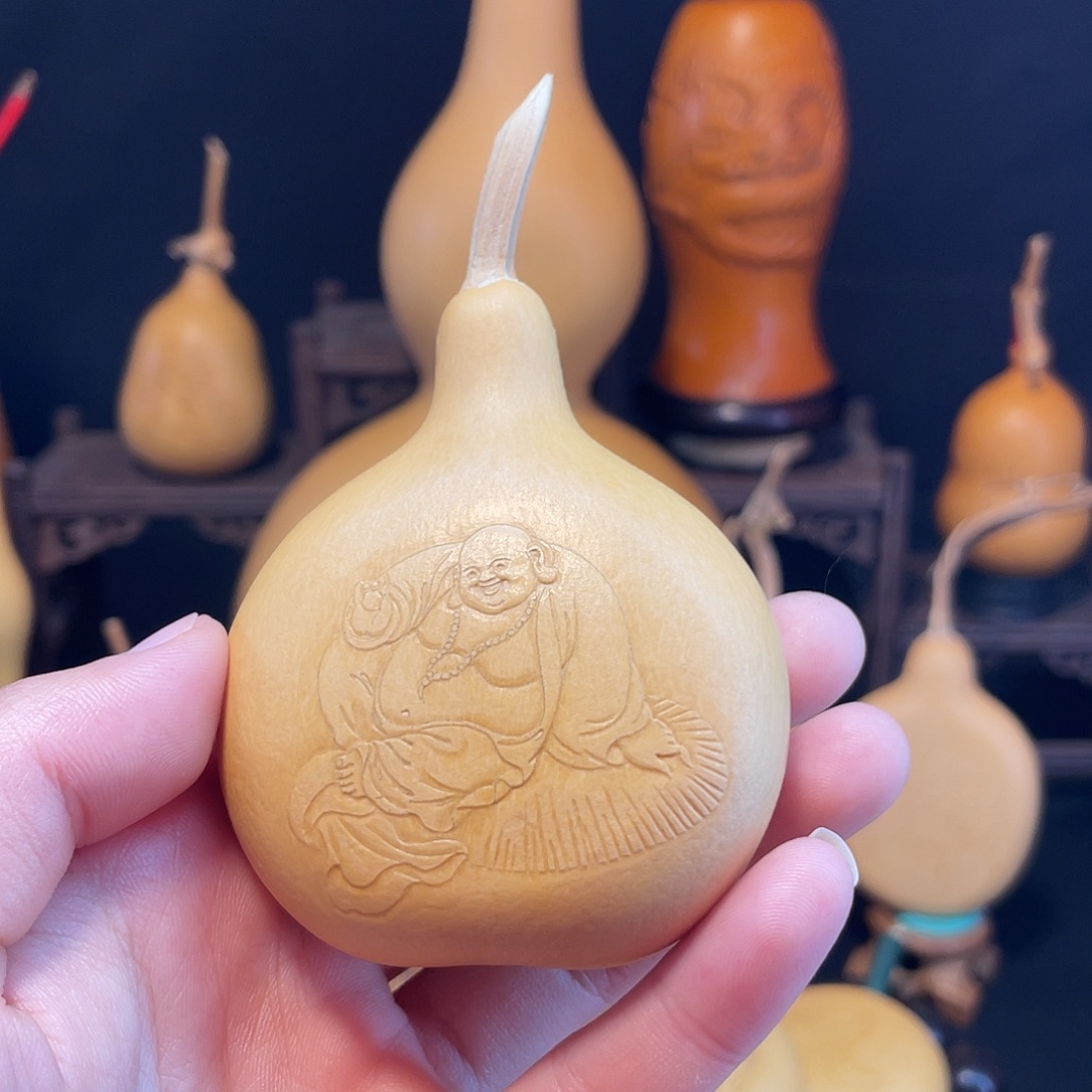弥勒佛押花葫芦葫芦