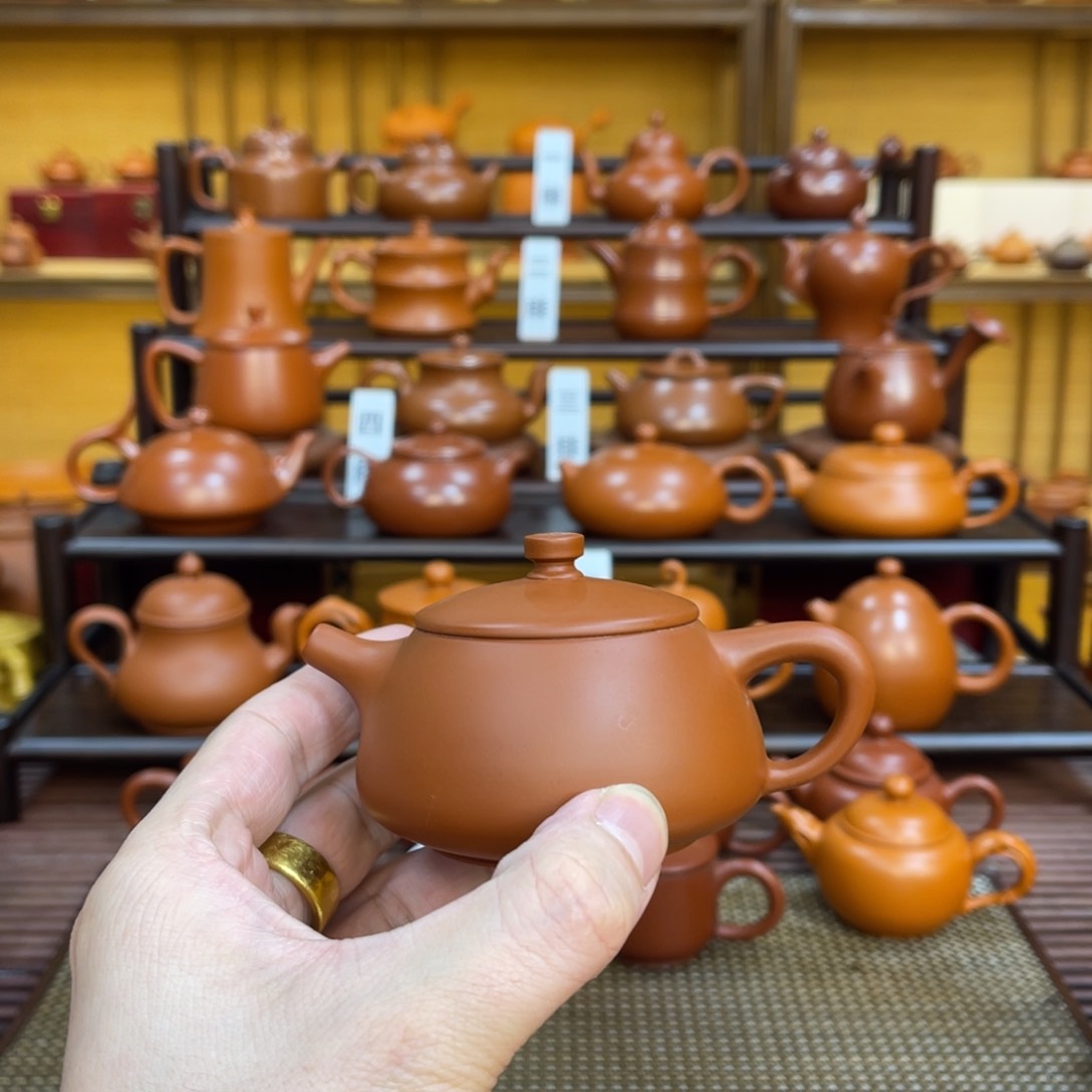 紫砂茶壶盛**古潮州手拉壶