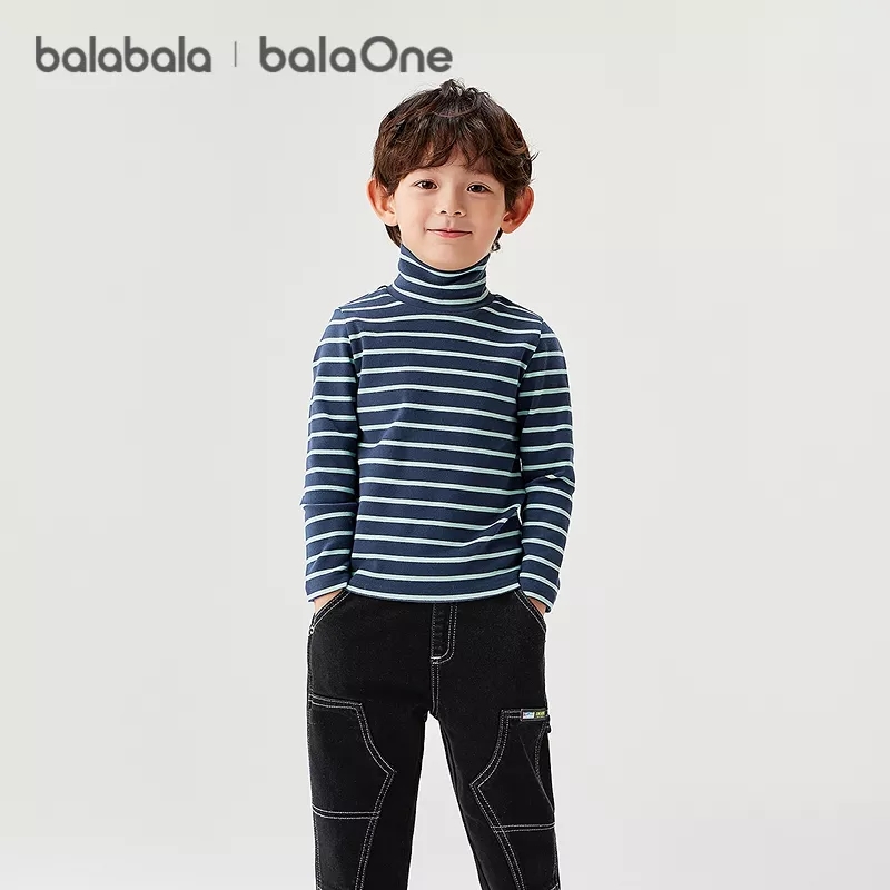 【balaOne】巴拉巴拉儿童打底衫男女睡衣新款2025秋冬209425169202