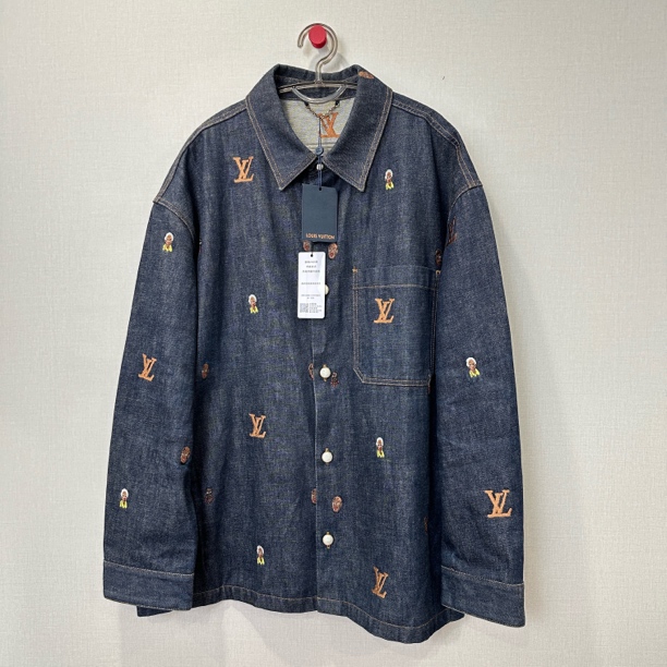 未使用 LouisVuitton/路易威登 菲董小人牛仔外套/尺码：56/11666