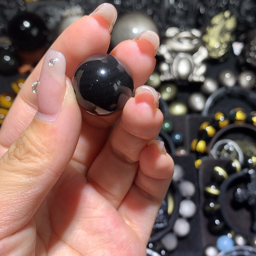 【闪购商品】未镶嵌黑曜岩珠宝奇石哦***龙